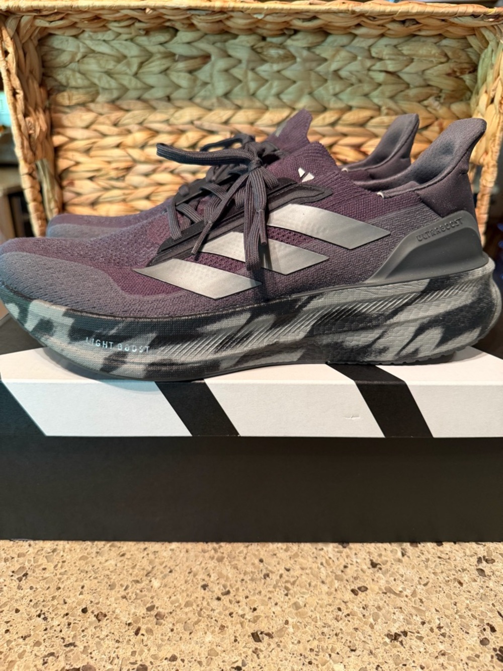 adidas Ultraboost x5 carbon gray and black running shoes sneakers tennis shoes